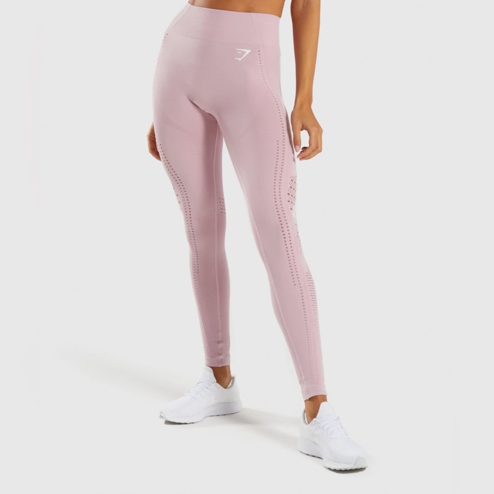 Gymshark Flawless Knit Tights - Washed Lavender
Large